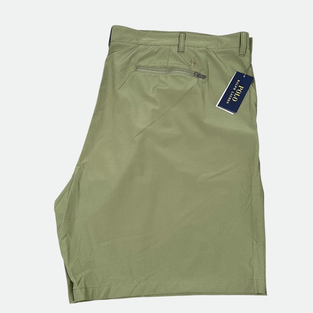 New Polo Ralph Lauren Mens Shorts 48B Olive Green All Day Wear Performance‎ Golf